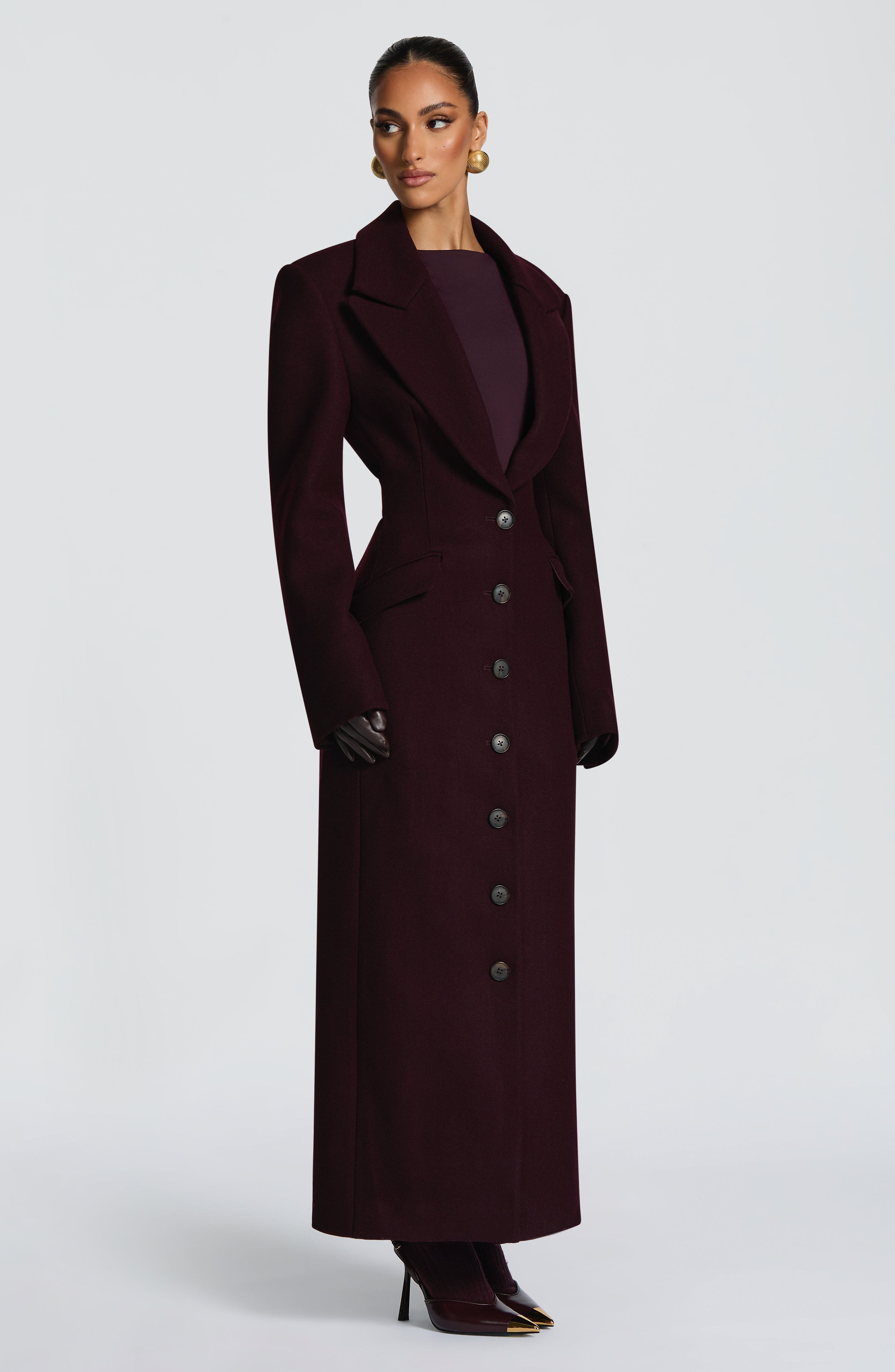 Plum Ursula Coat
