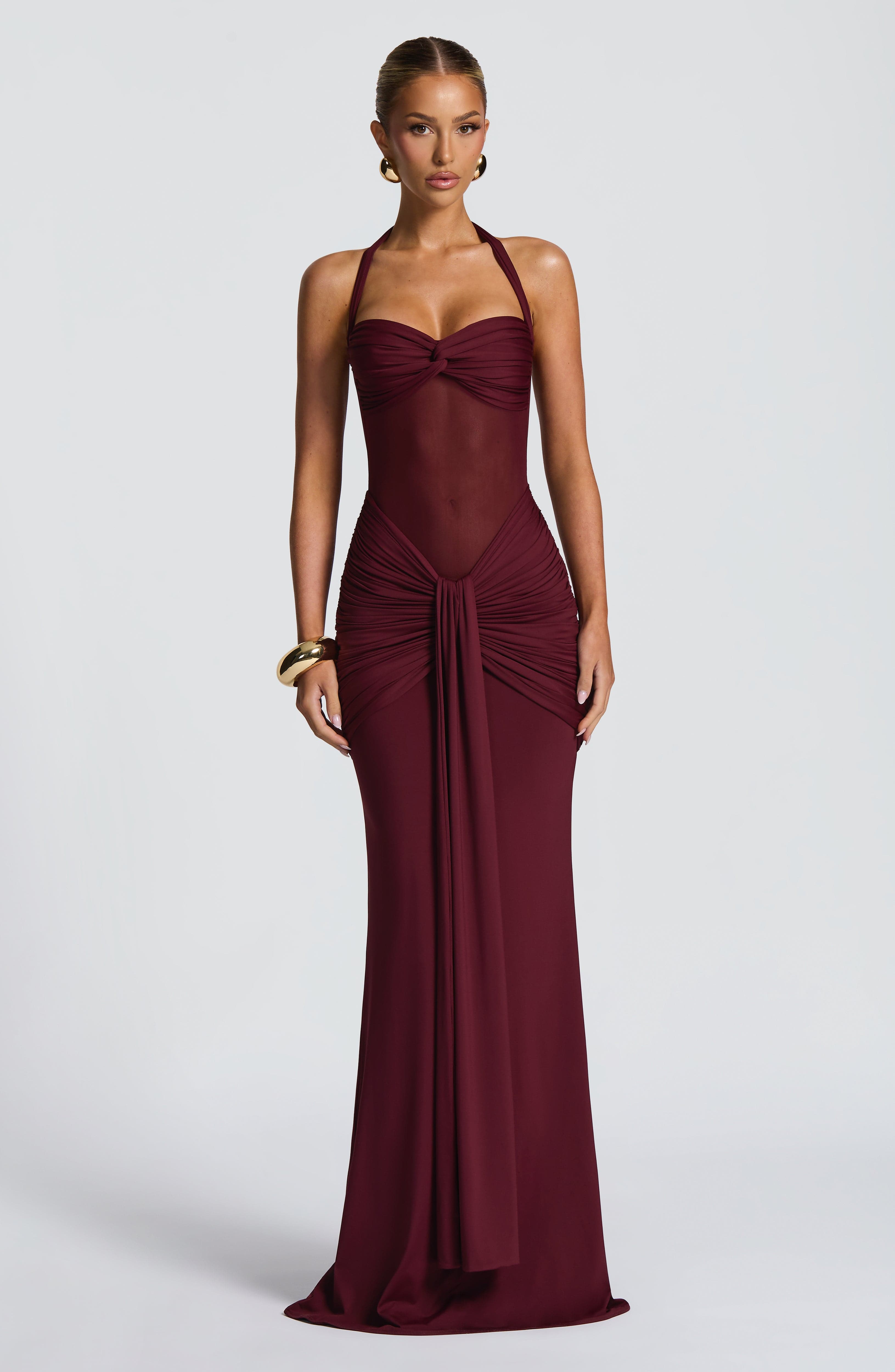 Cherry Lacquer Vixen Maxi Dress