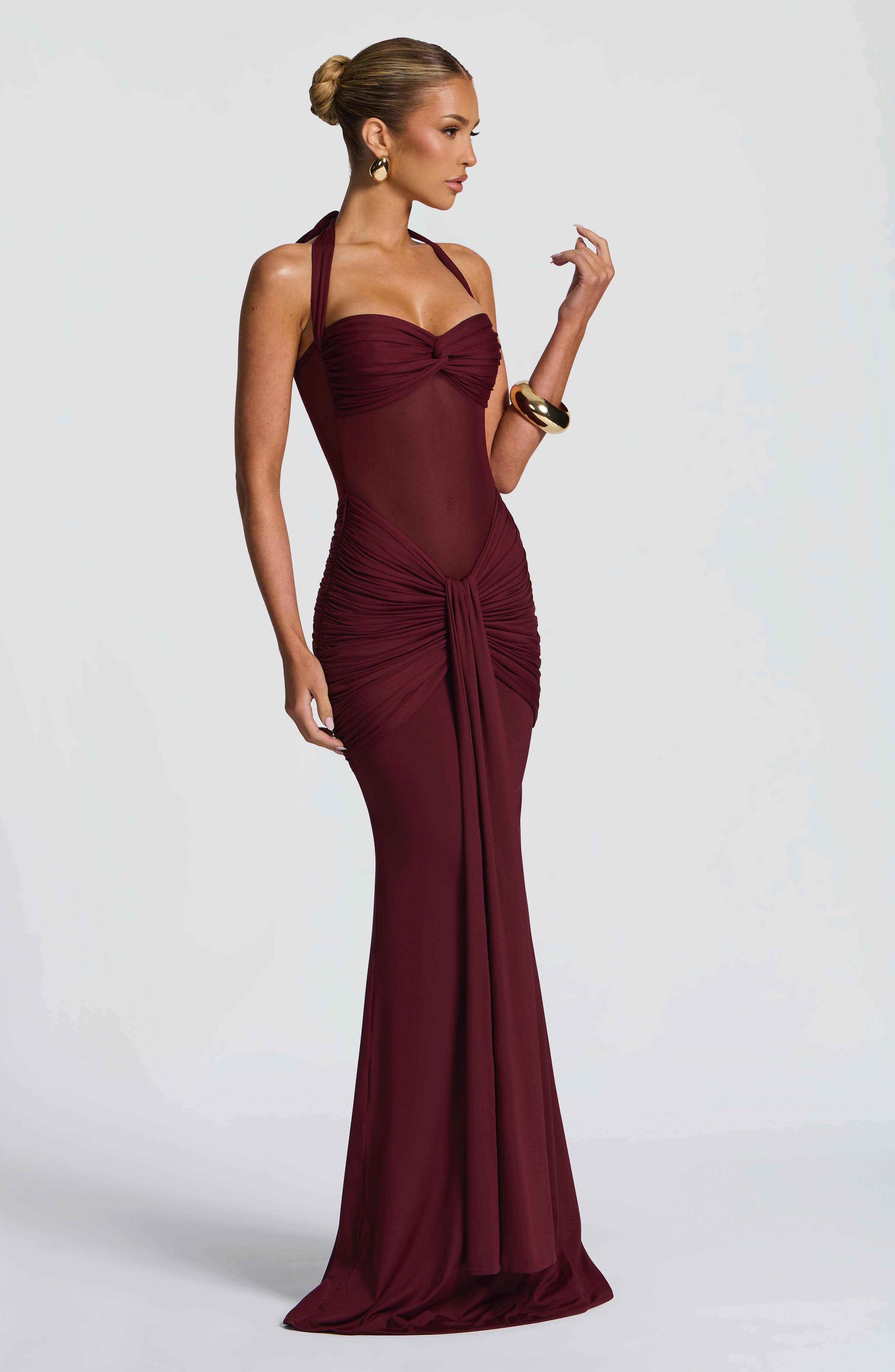 Cherry Lacquer Vixen Maxi Dress
