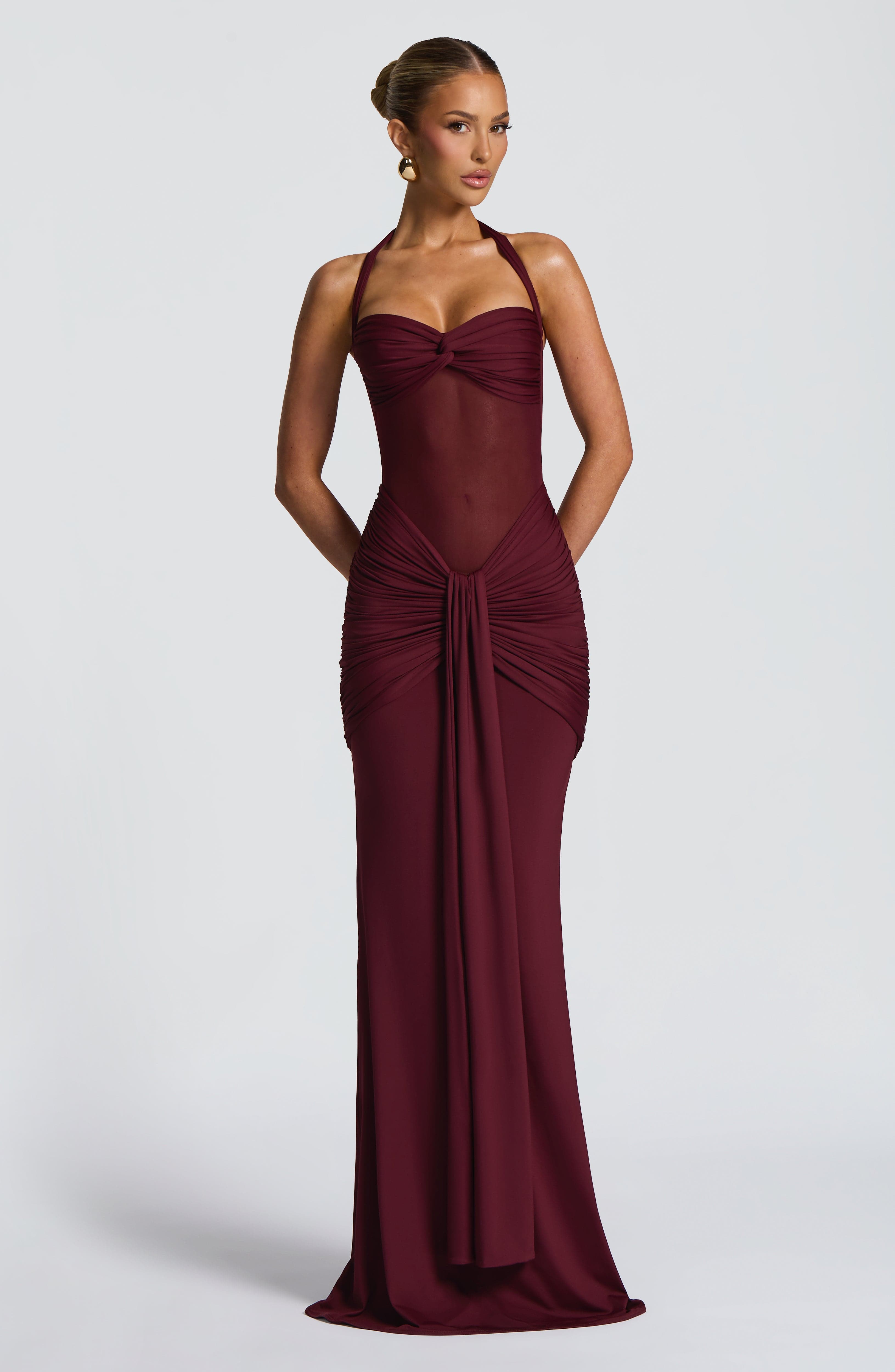 Cherry Lacquer Vixen Maxi Dress