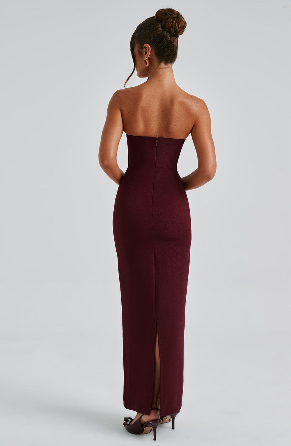Yulia Cherry Lacquer Maxi Dress
