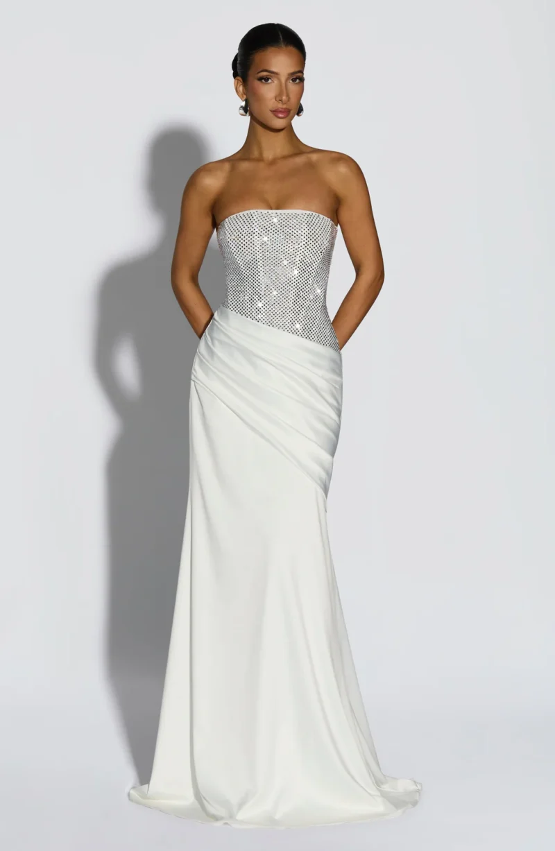 Ivory Celestia Maxi Dress - Image 1